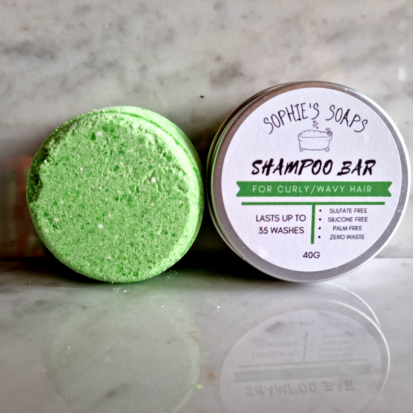 Curly/Wavy Hair Shampoo Bar - Sophie's Soaps