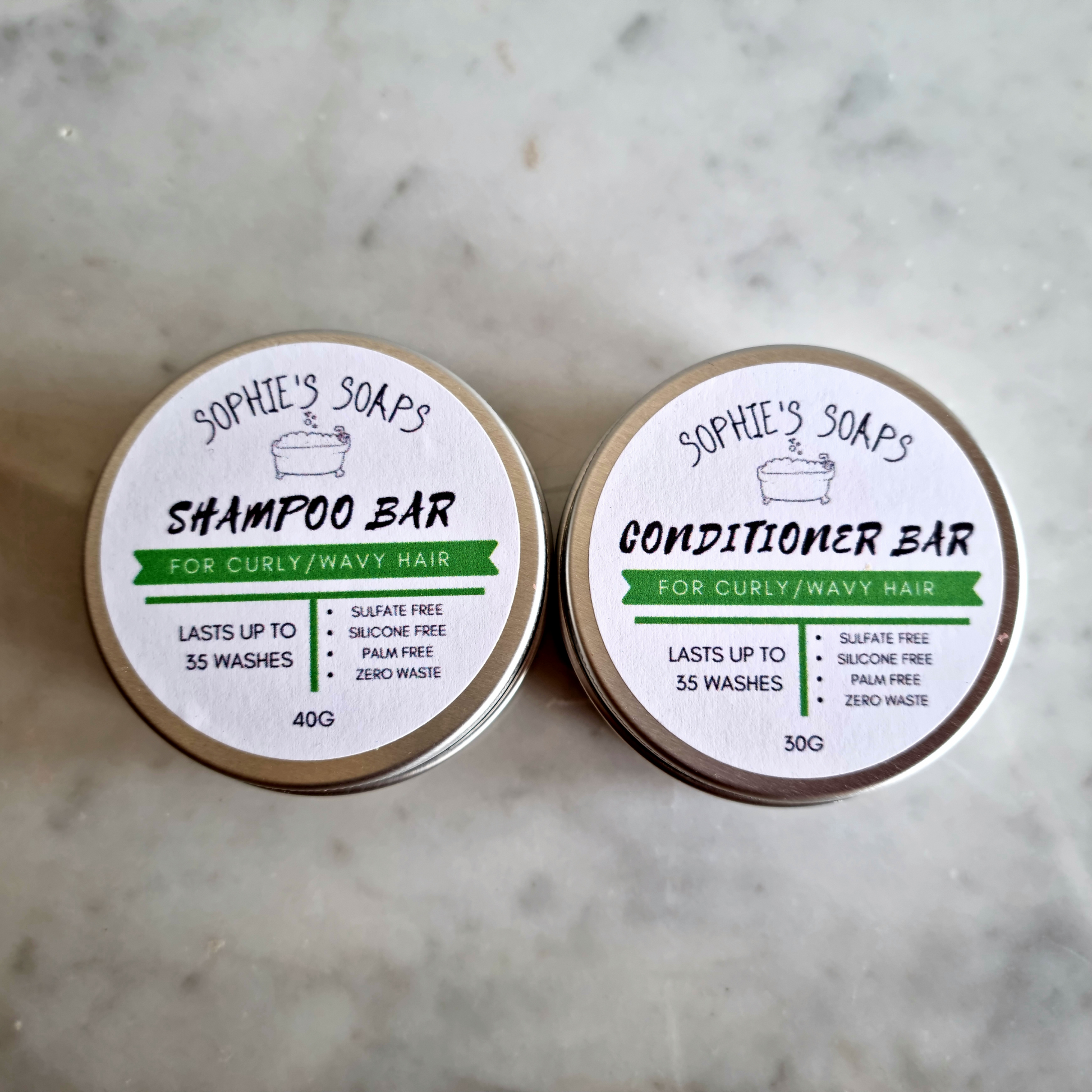 Curly/Wavy Hair Conditioner Bar - Sophie's Soaps