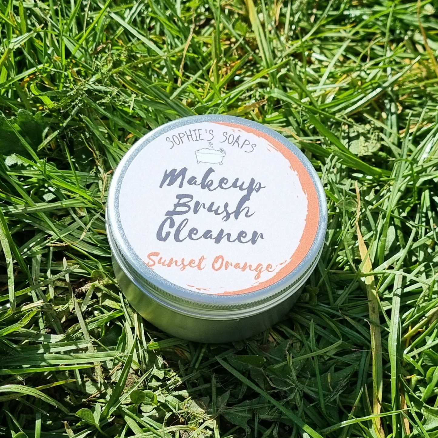 Sunset Orange Makeup Brush Cleaner - Sophie's Soaps