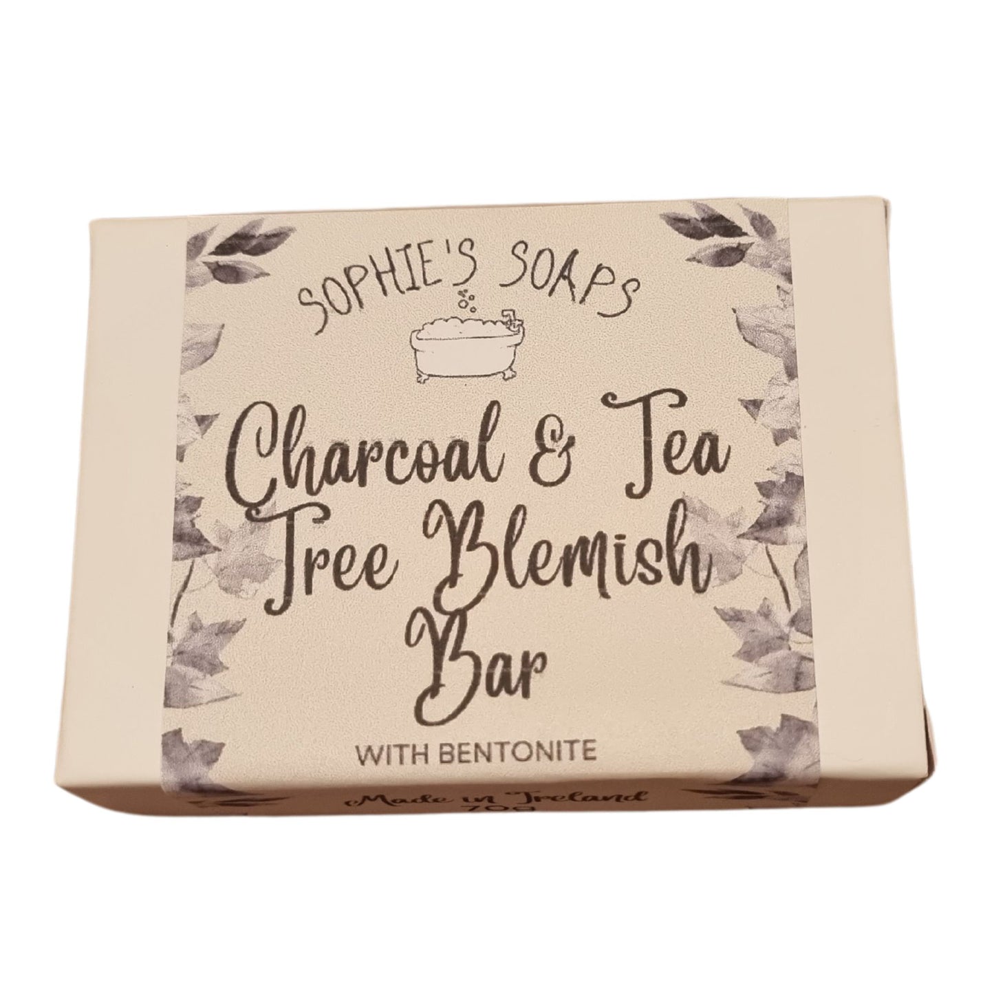 Charcoal and Tea Tree Blemish Bar - Sophie's Soaps